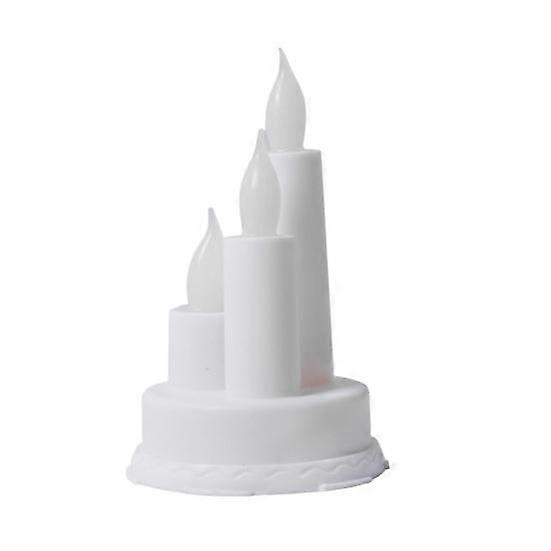 LED Flameless Candle Electronic Candle Light Flameless Pillar Candle Trio Tabletop Candle