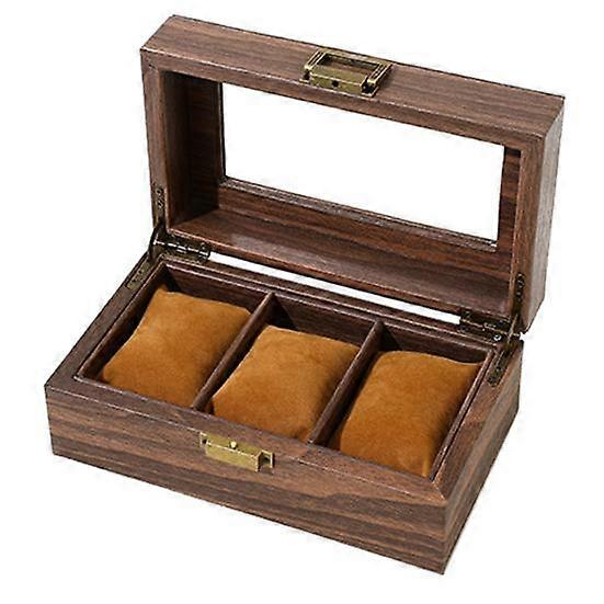 Watch Storage Box Display Case with Removable Pillows Clear Window Design All-Round Protection Large Capacity Dust-Proof Watch