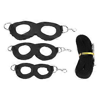 Hamster Harness Little Pet Walking Artificial Leather Leash Rope for Hamster Honey Gliders RatsBlack
