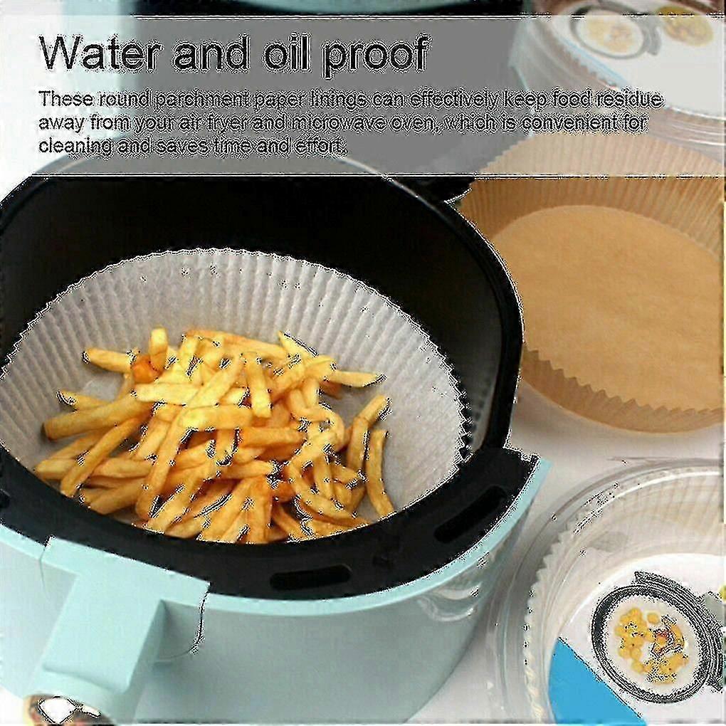 50/100 st Air Fryer Engångspappersfoder Non-stick Form Bakplåtspapper