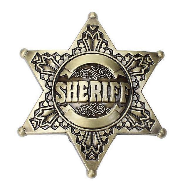 Sheriff Belt Buckle Homemade Handmade Belt Components Waistband Diy Western Cowboy Police