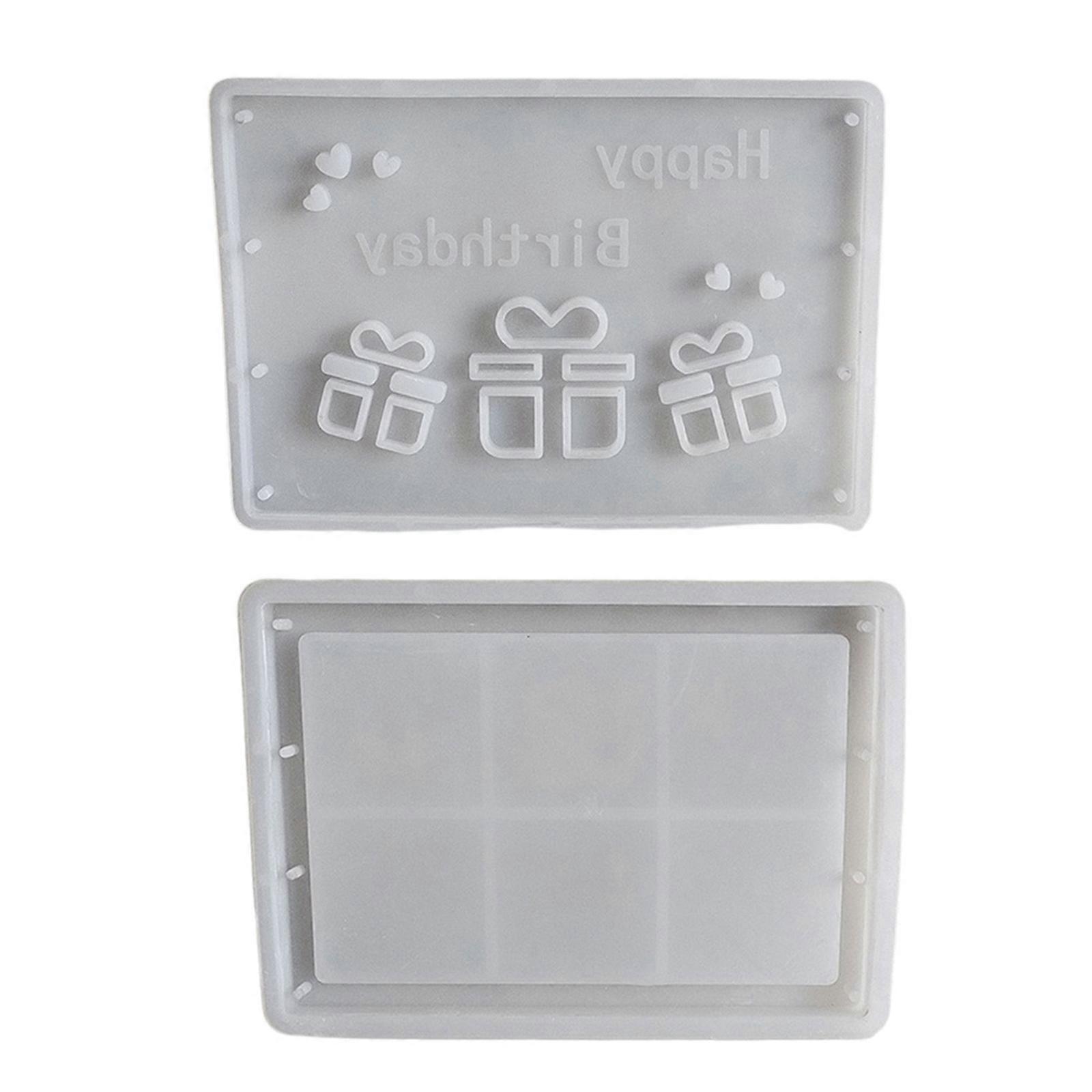 Money Case Resin Silicone Molds for Epoxy Resin Handmade Craft Birthday Present Case Silicone Fondant Molds for Baking