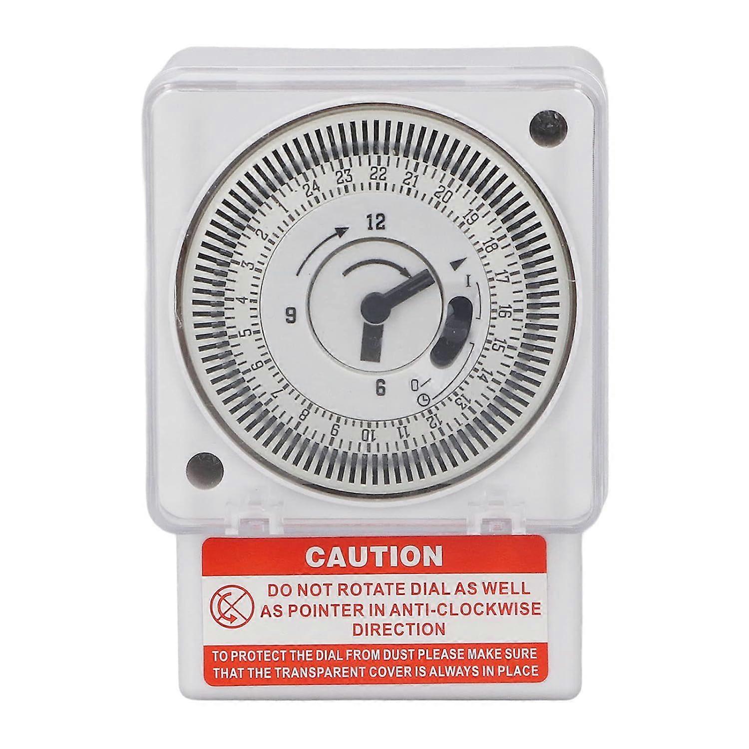 SL-189 Mechanical Timer, AC220V Industrial Clock Type Timer with 24 Hour Cycle and 15 Minute Interval