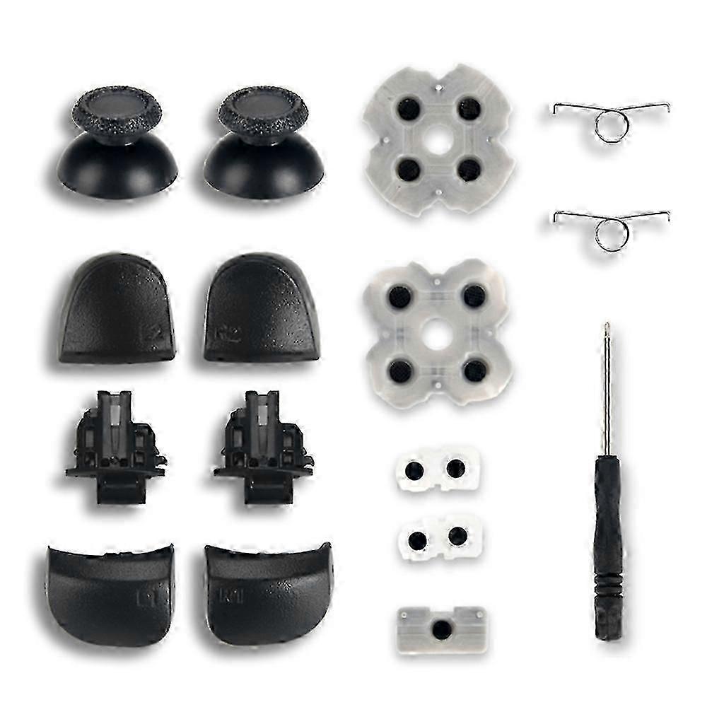 For Ps5 Controller L1-R1 L2-R2 Trigger Button 3D Analog Stick + Conductive Rubber Button Screwdriver