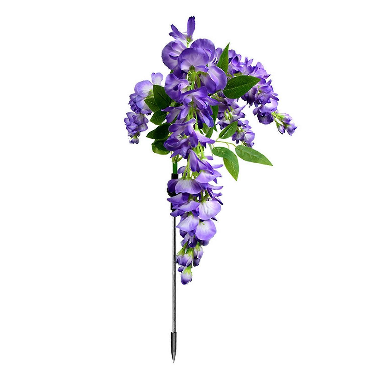 Artificial Flower Light Outdoor Decorative Solar Lamp with Light Sensor Auto ON/OFF Waterproof Solar