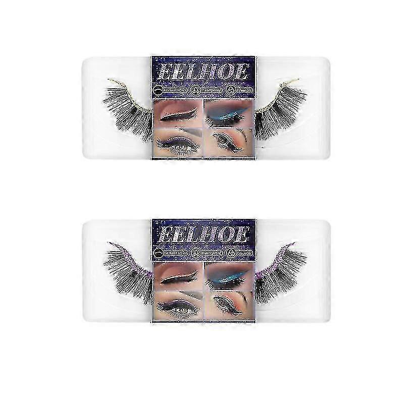 Kirpikler Eyeliner Kendinden yapışkanlı Sahte Kirpikler Yumuşak Doğal Kıvırcık Kalın Sahte Kirpikler Eyeliner