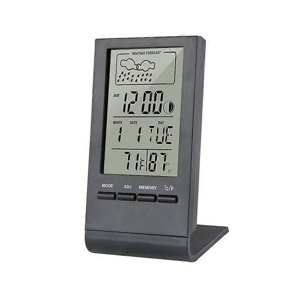 LCD Digital Indoor Room Thermometer Hygrometer Temperature Clock Humidity Meter