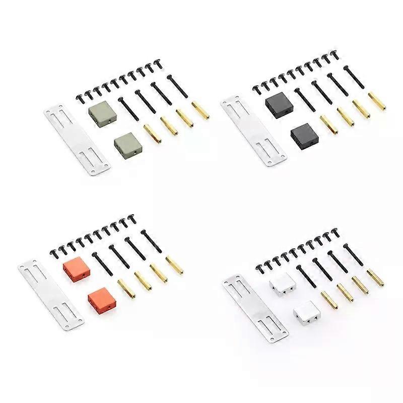 FBIL-Metal Bracket Kit Fixed Mount Servo for WPL B14 B16 B36 C24 C34 1/16 Remote Control Truck Accessories Upgrade Parts