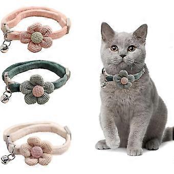 3pcs Cat Collar with Flower