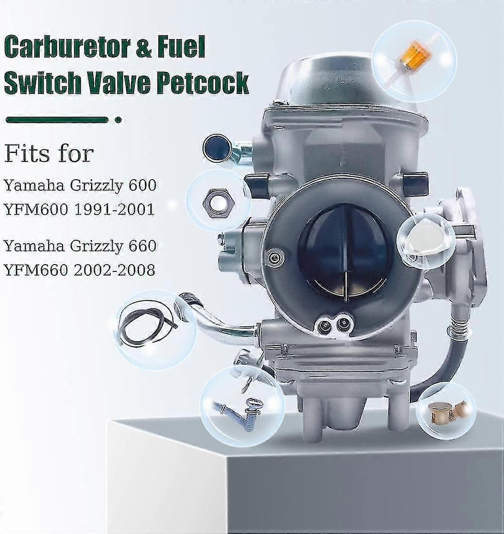 Carburatore Per Yamaha Grizzly 600 660 YFM600 YFM660 &ndash; Ricambio C02261, Anni 1998-2005