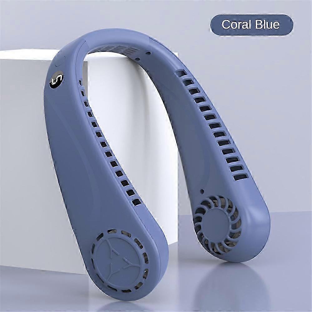 Neckband Fan Bladeless Lazy Neck Hanging Cooler USB Rechargeable Portable Fan