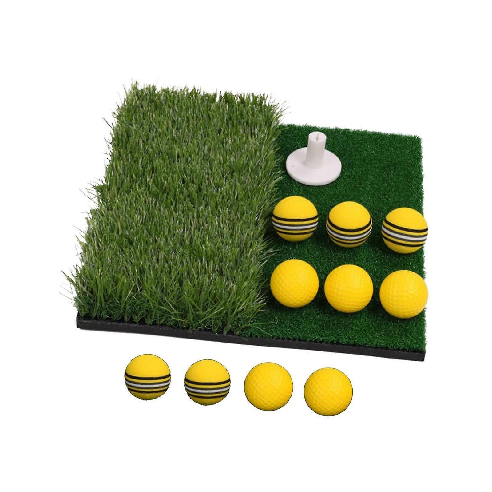 Spor Ofisi için Tee Holde ve Topları ile Golf Vuruş Mat Premium