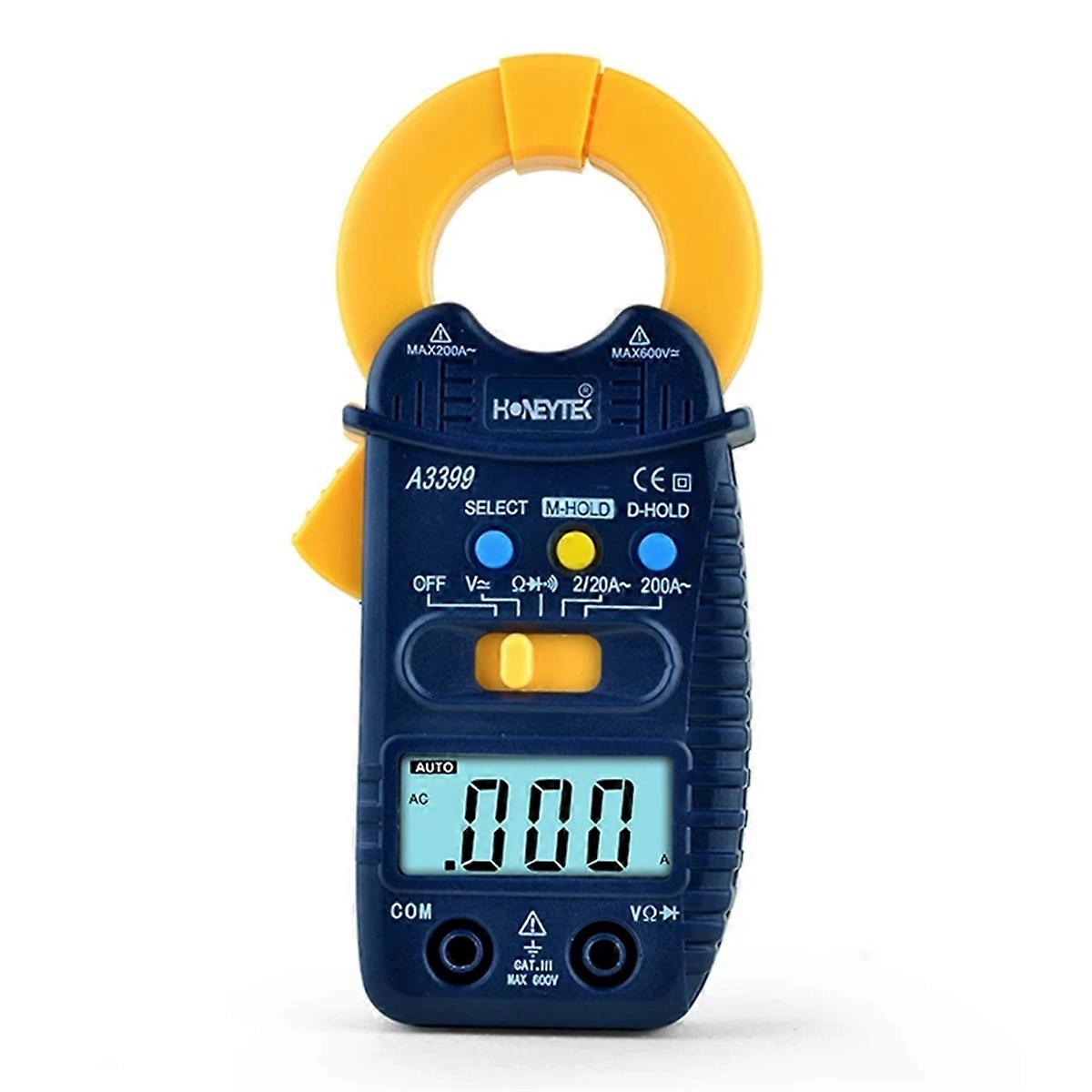 Capacitor/Inductor & Clamp Meter Set, Handheld LCD Digital 2000pF-20mF Range Capacitance Tester A3
