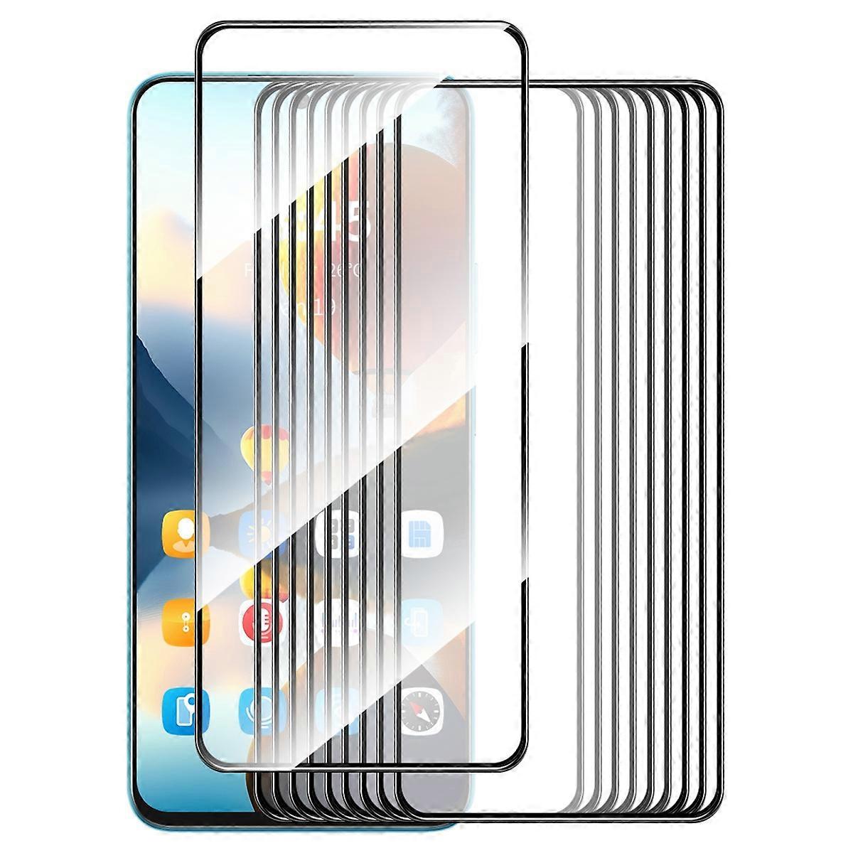 10Pcs For Google Pixel 9 Pro Screen Protector Full Glue Silk Printing Complete Covering