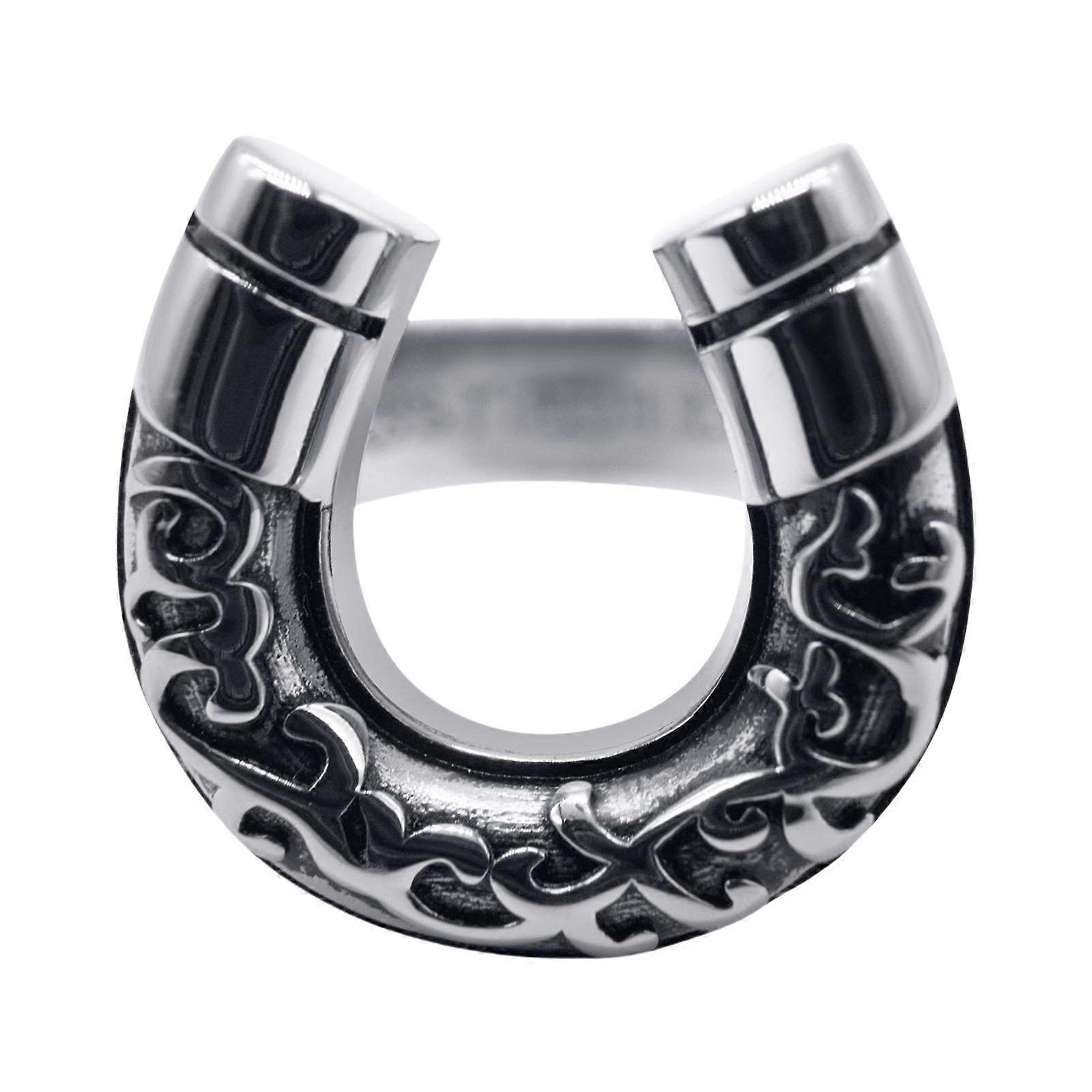 Fashionable Copper Plated Cowboy Hat/Horseshoe Shaped Ring Adjustable Opening Finger Ring Jewelry for Music Festivals