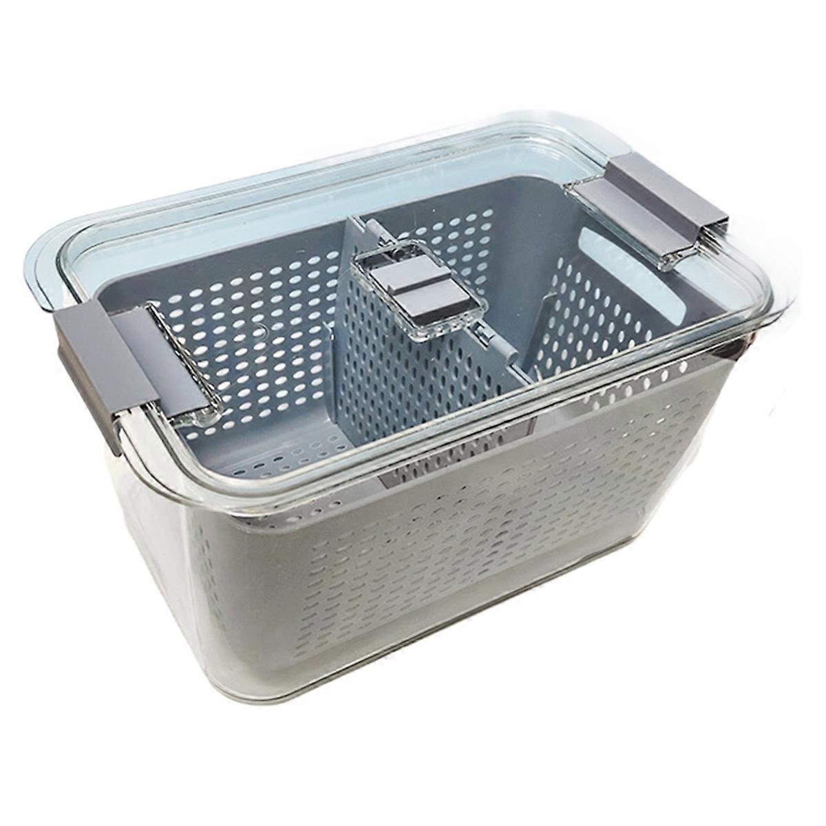 Refrigerator Preservation Box, Transparent Sealed Container for Vegetables and Fruits, Food Grade w