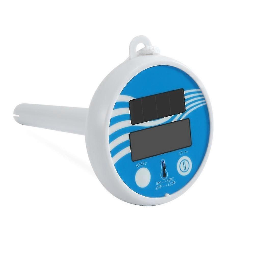 Solar Powered Digital Thermometer Wireless Pond Pool Floating Lcd Display