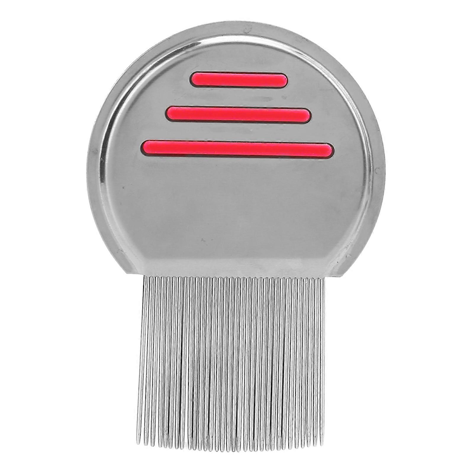 Pet Comb Round Tip Stainless Steel Semicircular Dog Comb for Flea Removal and Shedding, 7-Inch Size