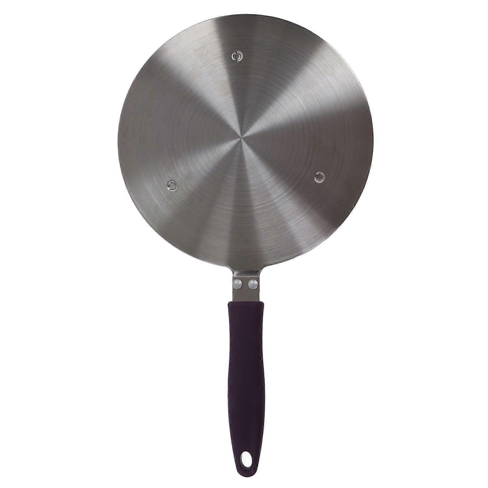 التعريفي محول لوحة الفولاذ المقاوم للصدأ الحرارة الناشر مع الأرجواني مقبض المطبخ الملحقات للحديد وعاء السيراميك وعاء 19.5cm / 7.68in