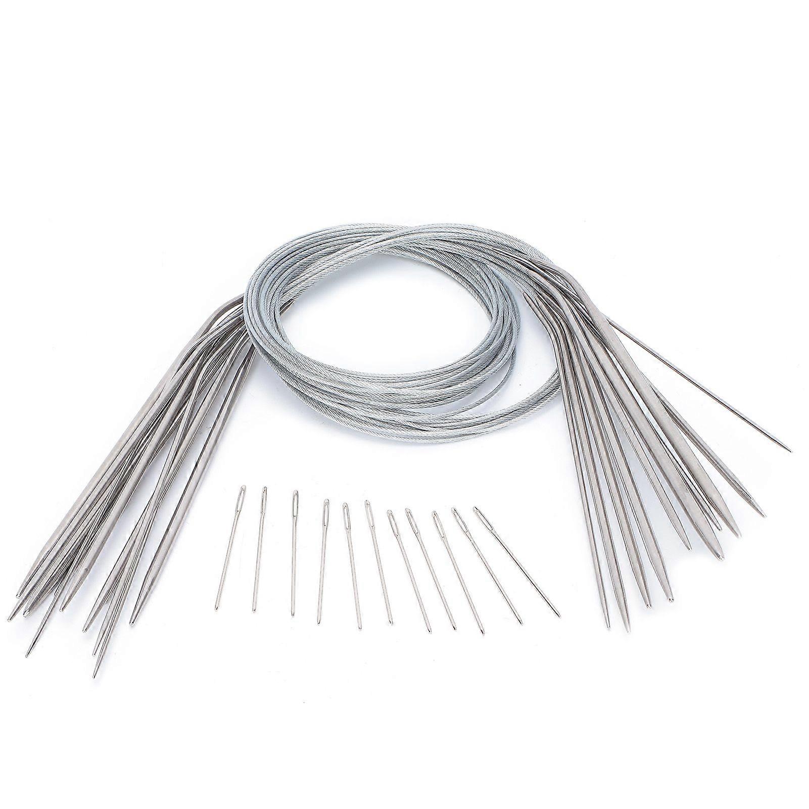 Circular knitting needles stainless steel round needles various sizes crochet needles