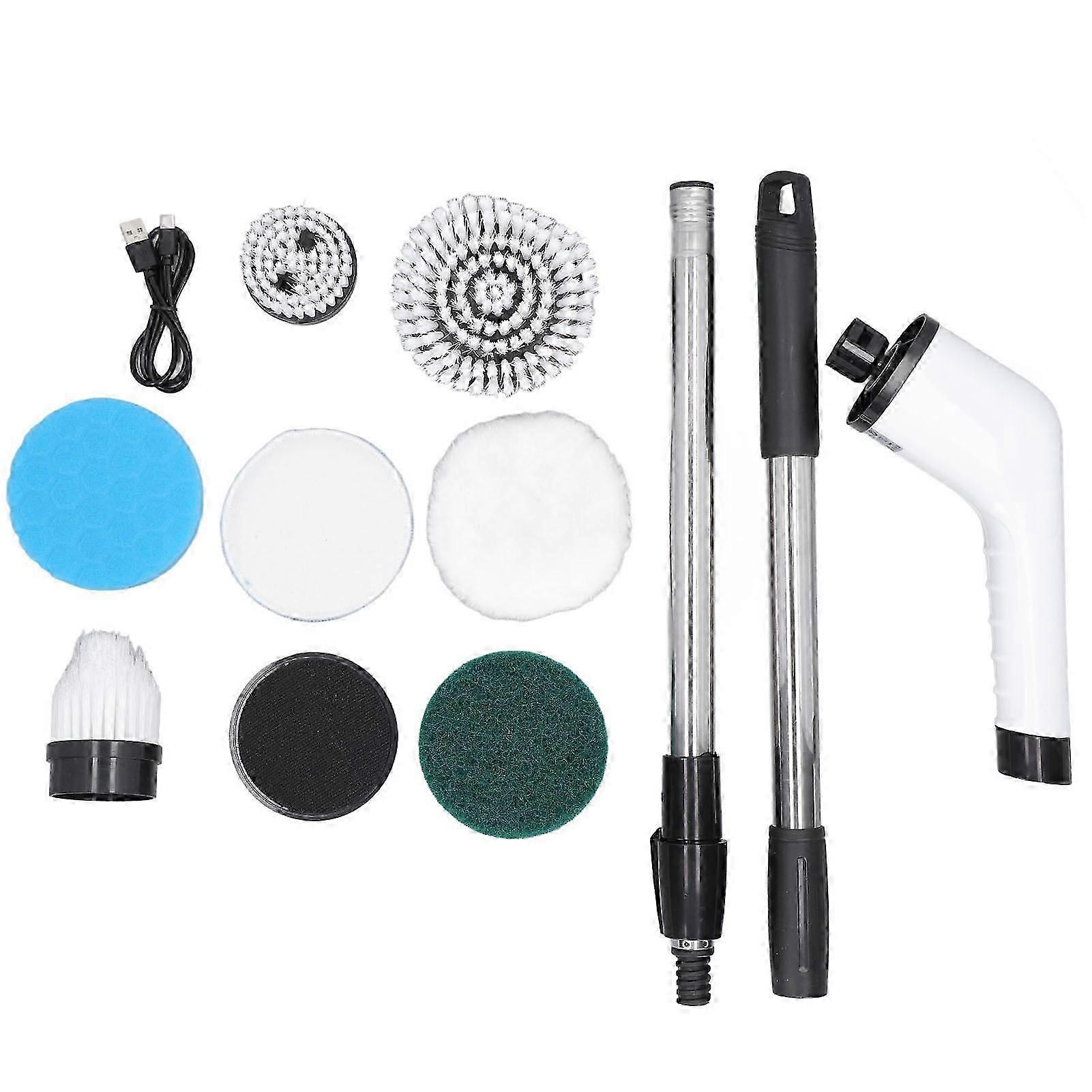 Brosse de nettoyage électrique multifonctionnelle 7 en 1, kit de nettoyage portatif rechargeable par USB