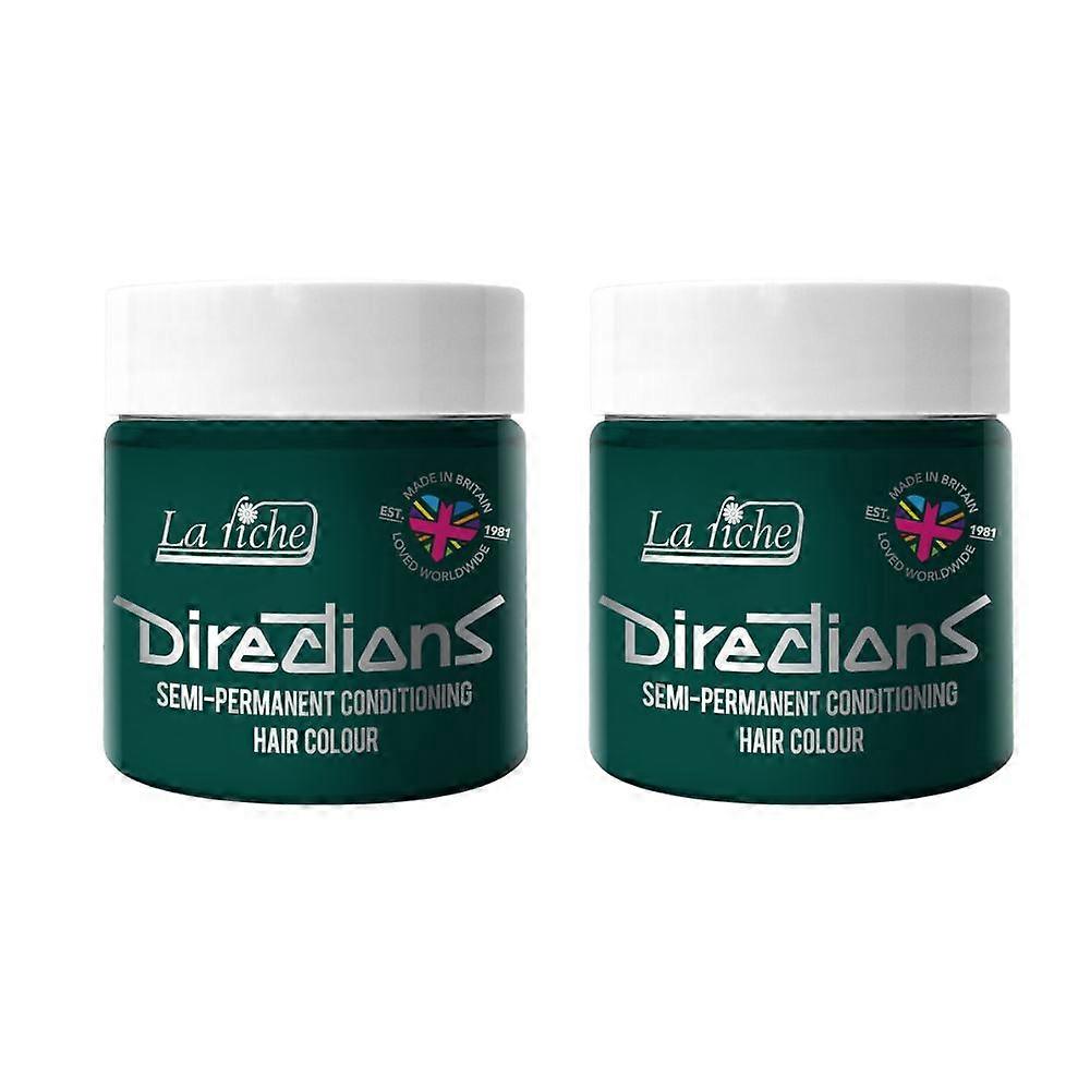 2 x La Riche Directions semipermanentná farba na vlasy 100 ml vane - alpská zelená