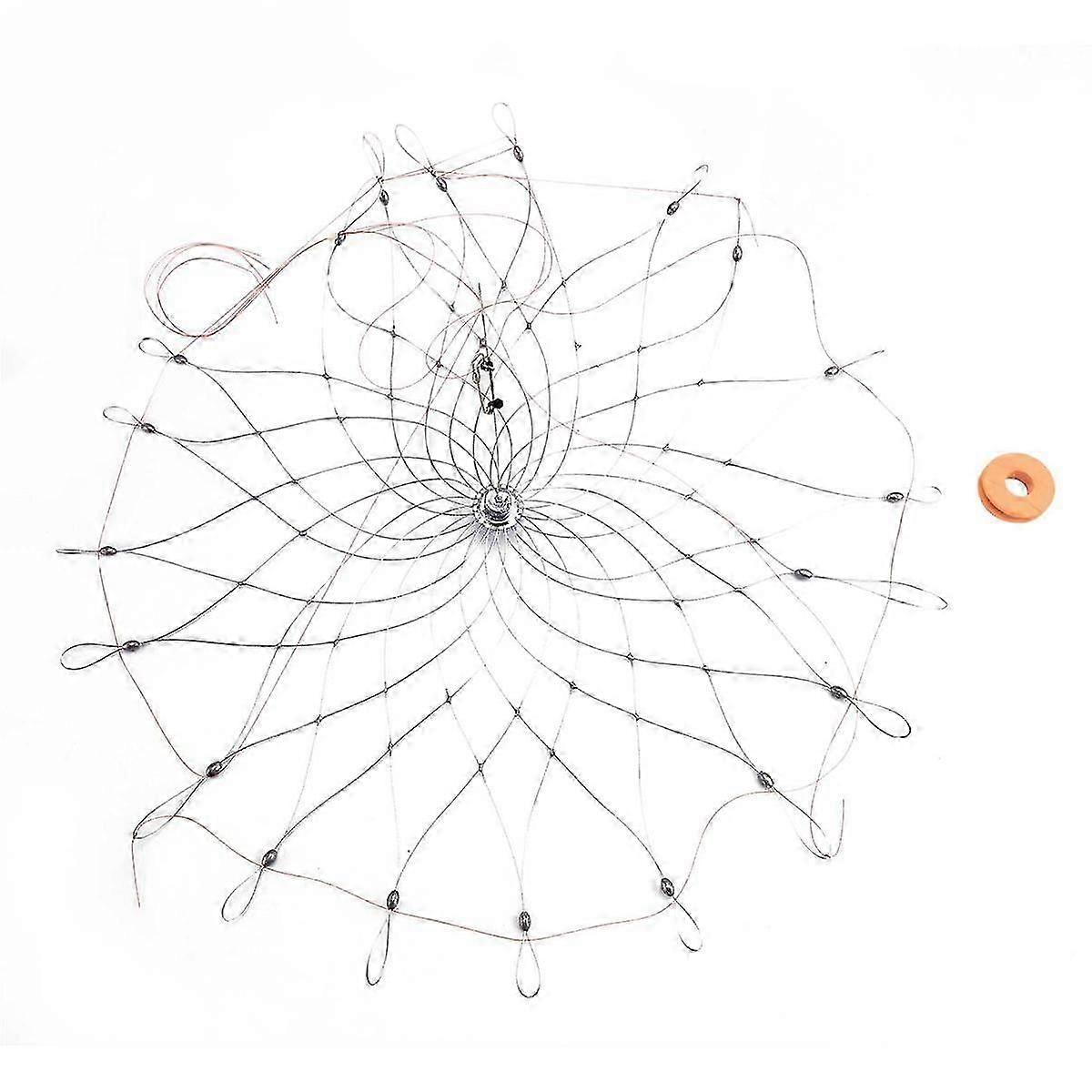 Automatic Opening & Closing Fishing Net Cage,Fishing Crab Trap Net, Wire Fish Crab Cage,Supplementa js