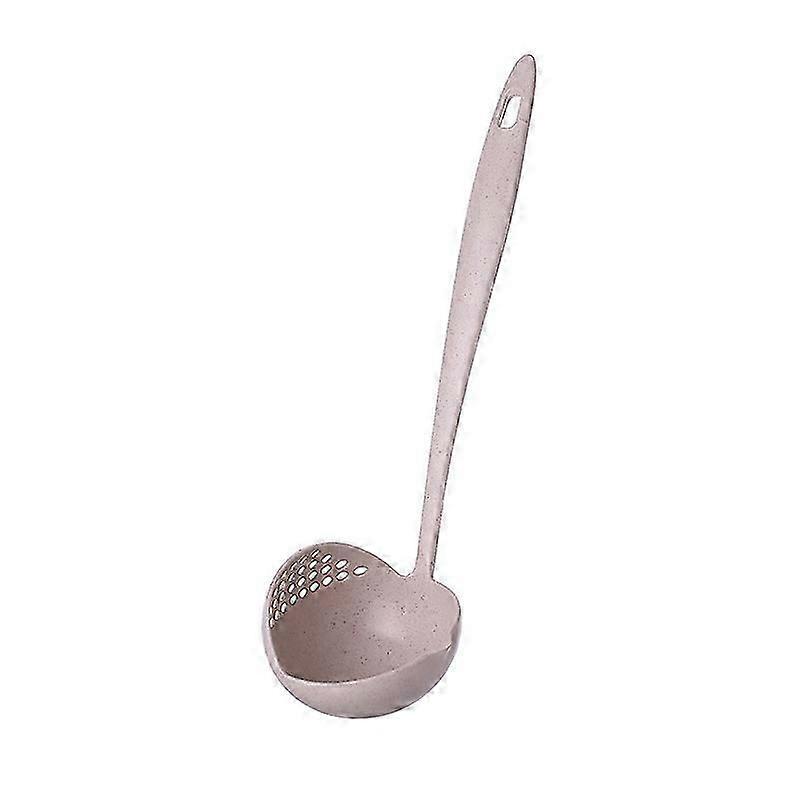 Soup Spoons, 2 in 1 Kitchen Soup Ladle, Cooking Serving Spoons, Long Handle Food Strainer Spoon