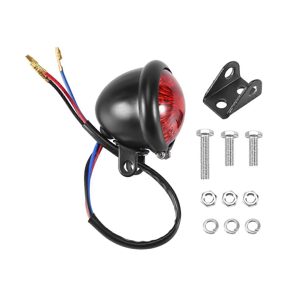 Red 12V Led Black Cafe Racer Tail Light for Chopper