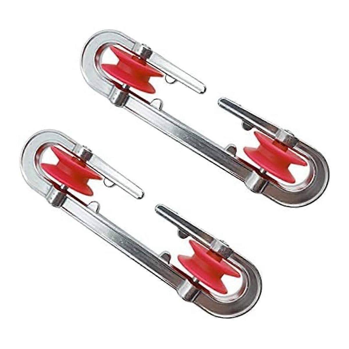 Écarteur de corde à linge en aluminium,Accessoires de corde à linge à poulie
