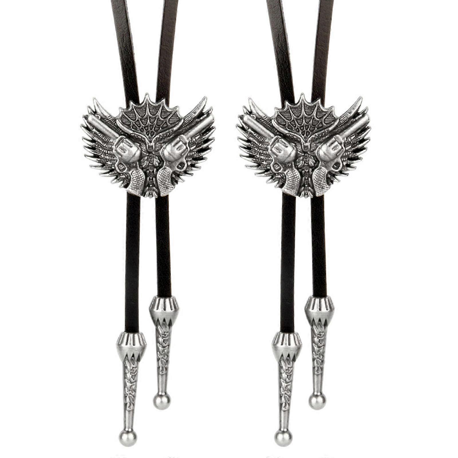 خمر كاوبوي الغربي بولو التعادل الجناح قلادة ربطة عنق الشرير قلادة زي التبعي أمريكي بولا التعادل الغربي