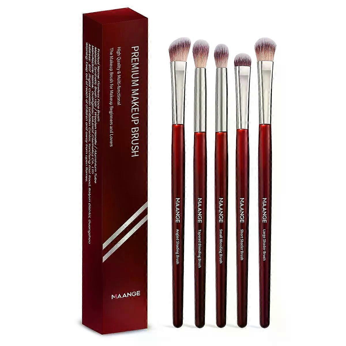 MAANGE 5PCS Lidschatten Make-up Pinsel Set Concealer Pinsel Auge Kosmetik Weiche Borsten Shader Pinsel Tragbare Schönheit Make-up Tools