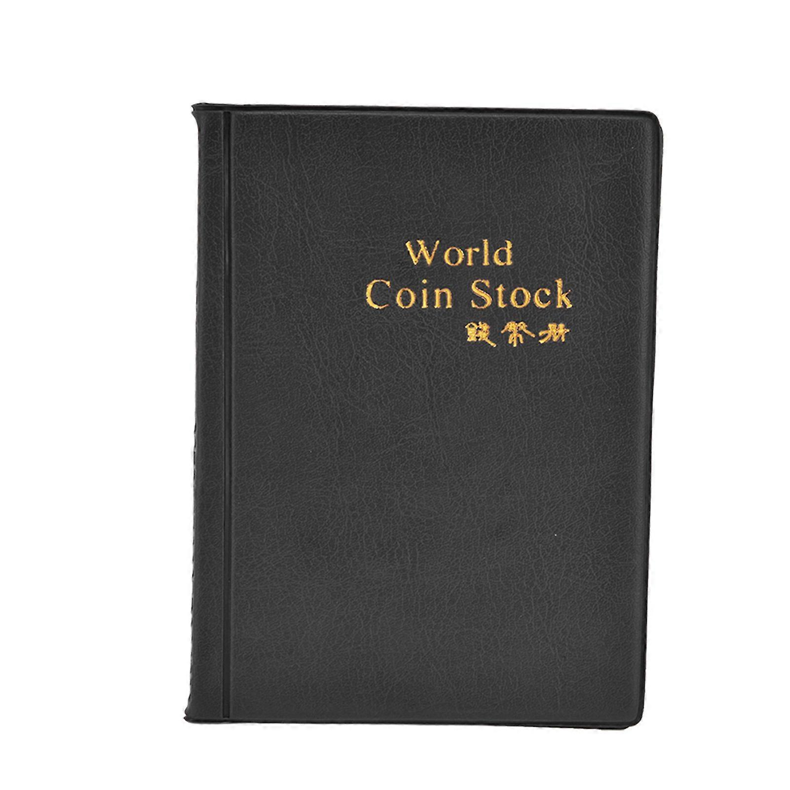 Coin Collection Book 120 PVC Pockets PU Cover Transparent Design Soft Highly Durable Clear Texture Coin Album