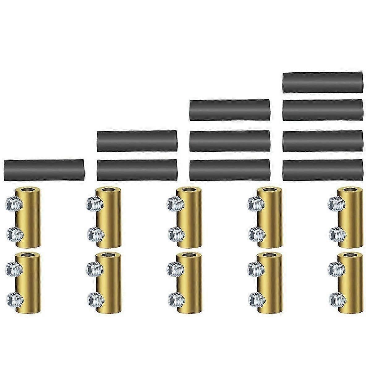 10PCS 10 AWG Gauge Wire Connector Nut Kit, 60A Quick Wiring Connection Terminal with Screws and Hea