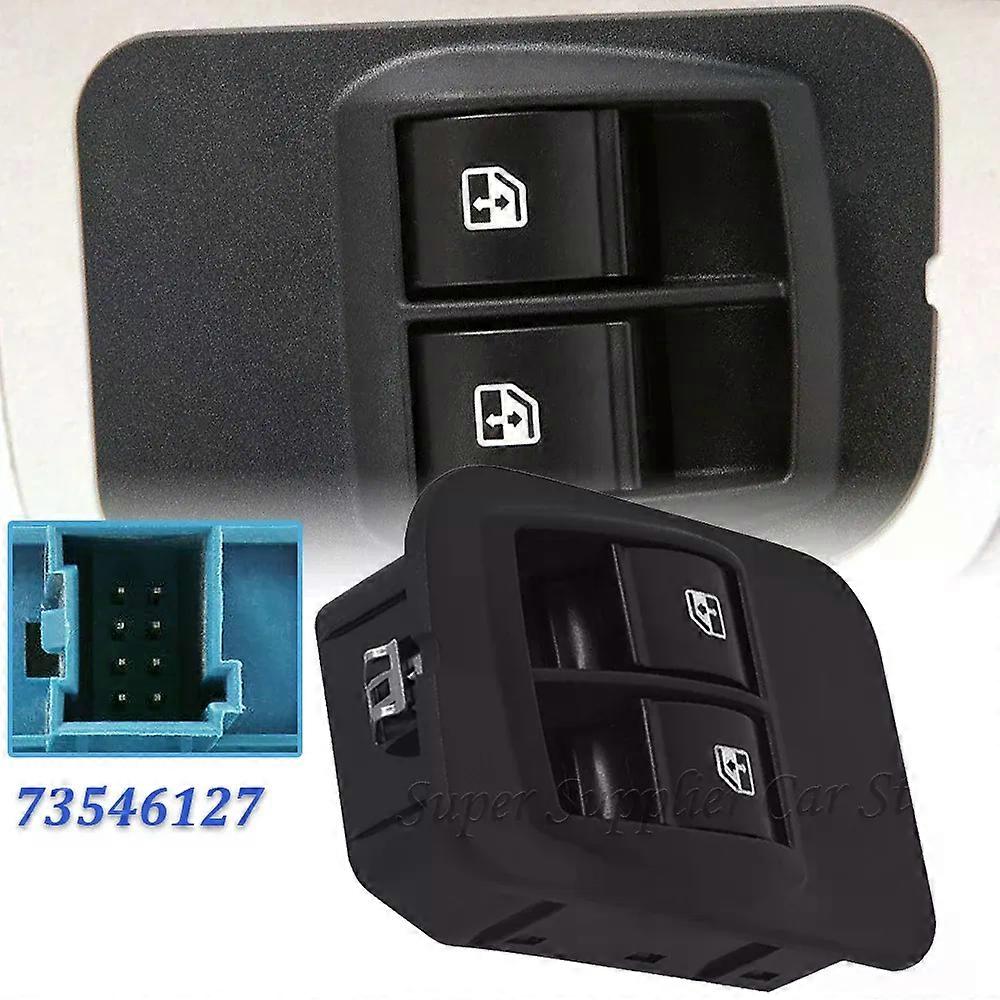 6490G8 73546127 compatible for Citroen Nemo Peugeot Bipper Window Control Switch Glass Lifter Button Electric Window Switch 8 Pin