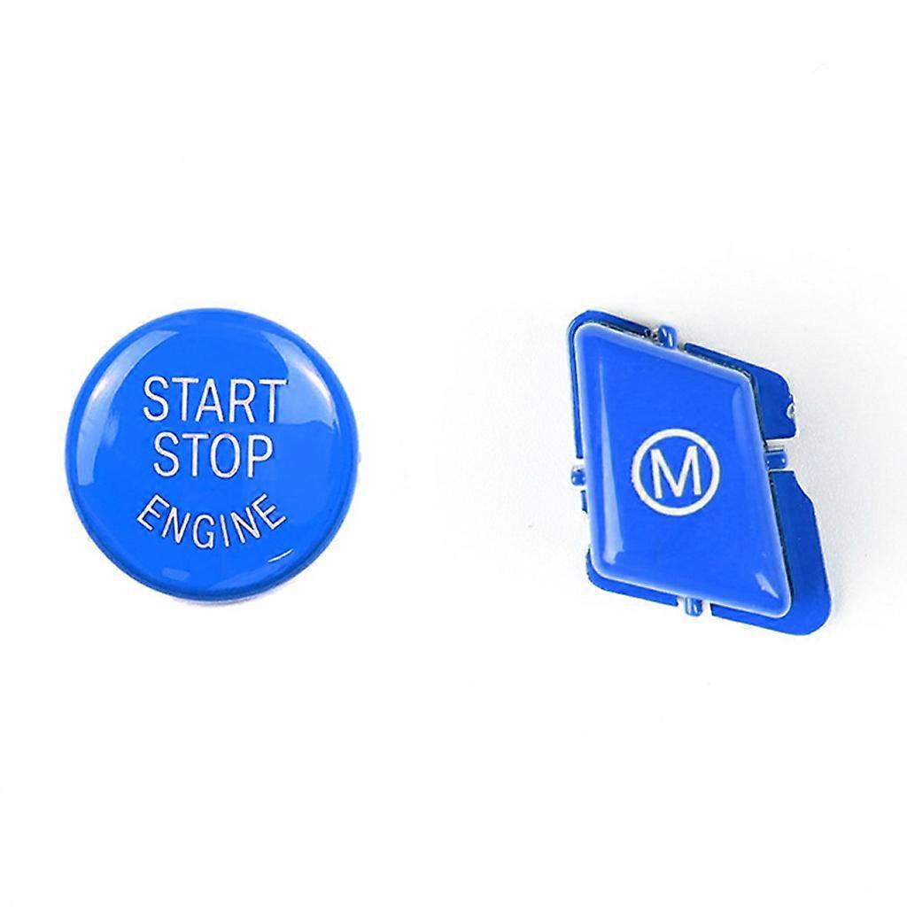 3 Serisi M3 E90 E91 E92 E93 2007-2013 için uygundur Start Stop Push Button Kontak Anahtarı ile START Stop Motor Düğmesi Mavi