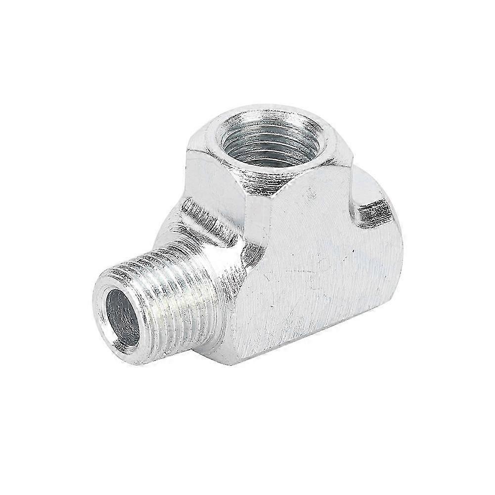 1/8 Tee 3 Way Oil Water Sensor Pressure Gauge And Adapter T Type Tee Pipe Fitting