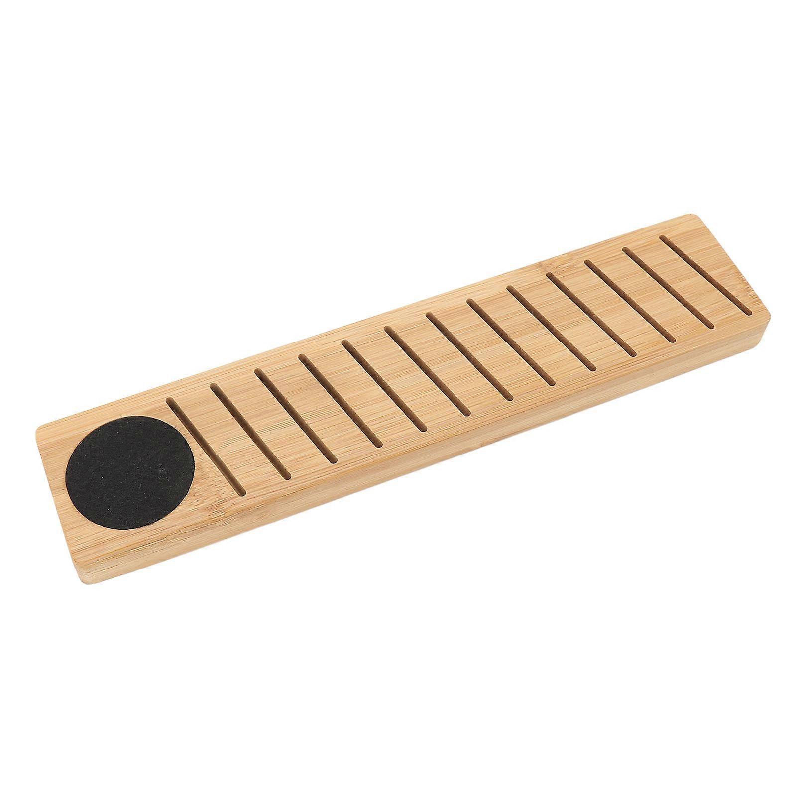 Wooden Embroidery Thread Organizer 13 Slots Multifunctional Magnetic Bobbin Rack Thread Storage Board for Sewing