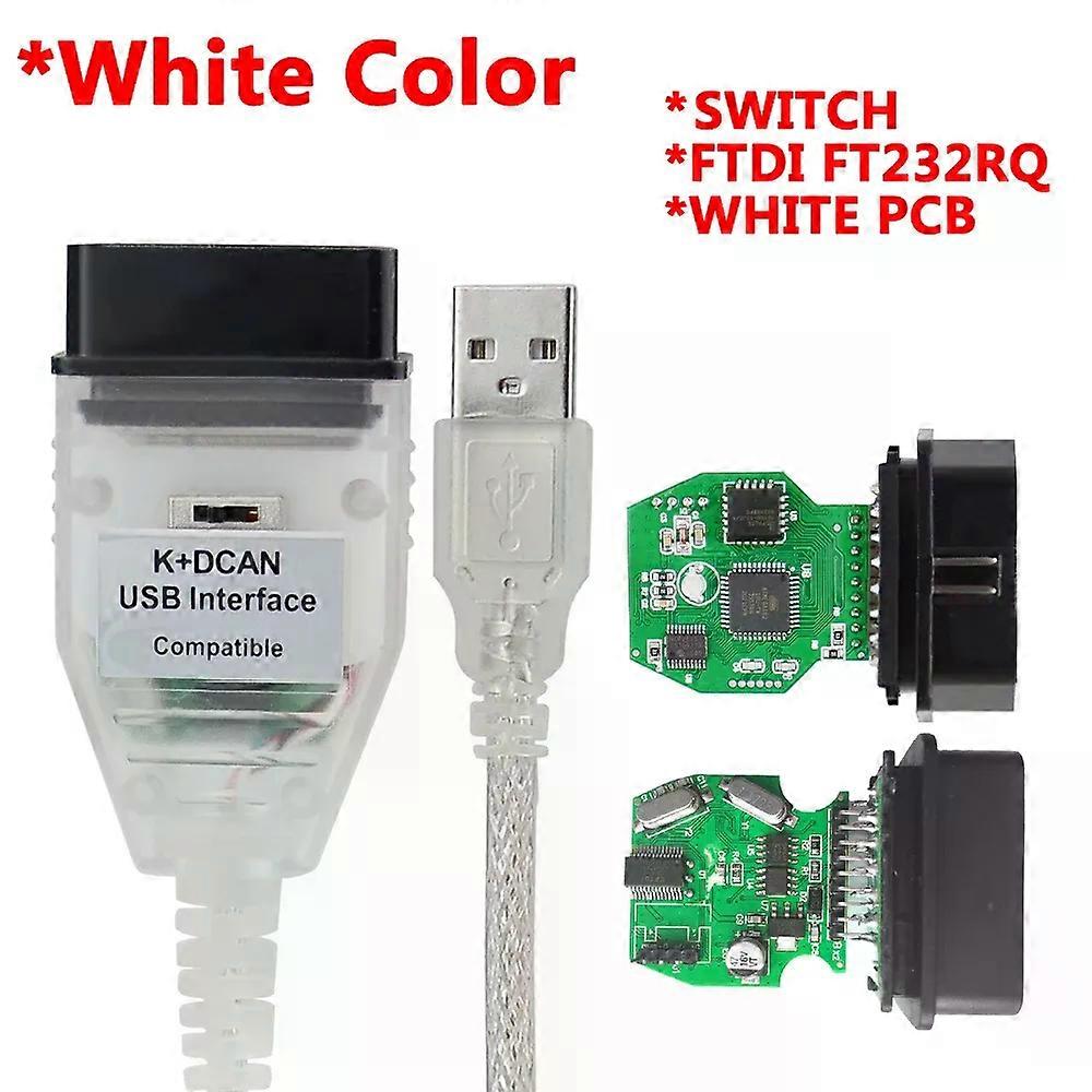 For inpa OBD 2 USB Cables For bmw K+DCAN USB Interface Diagnostic Tool For BMW K+CAN K CAN FTDI FT232 Chip OBD2 Scanner