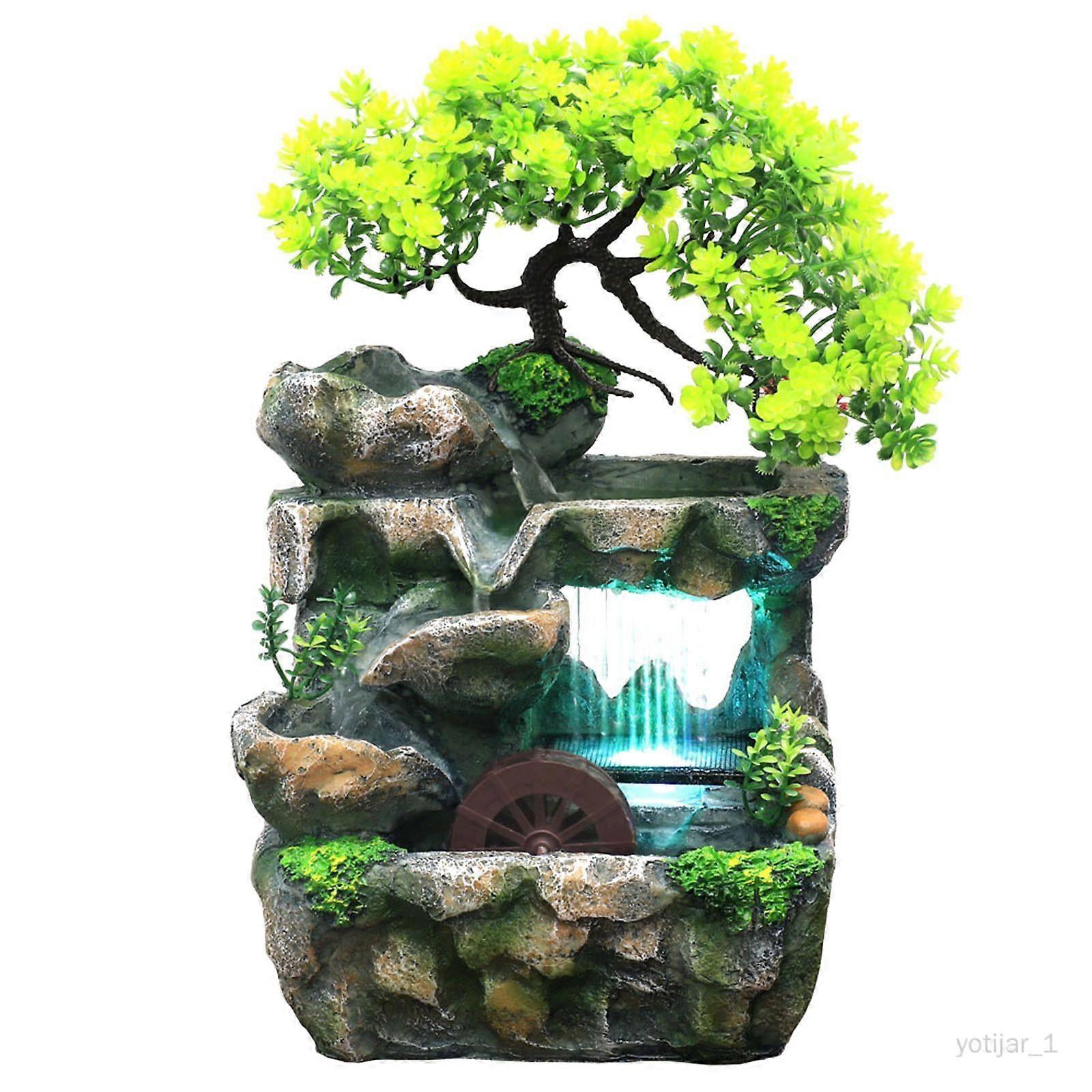Fountain Hydraulic Wheel Landscape Bonsai