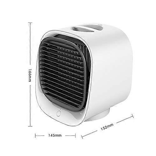 Household USB Rechargeable Desk Fan (WHITE)