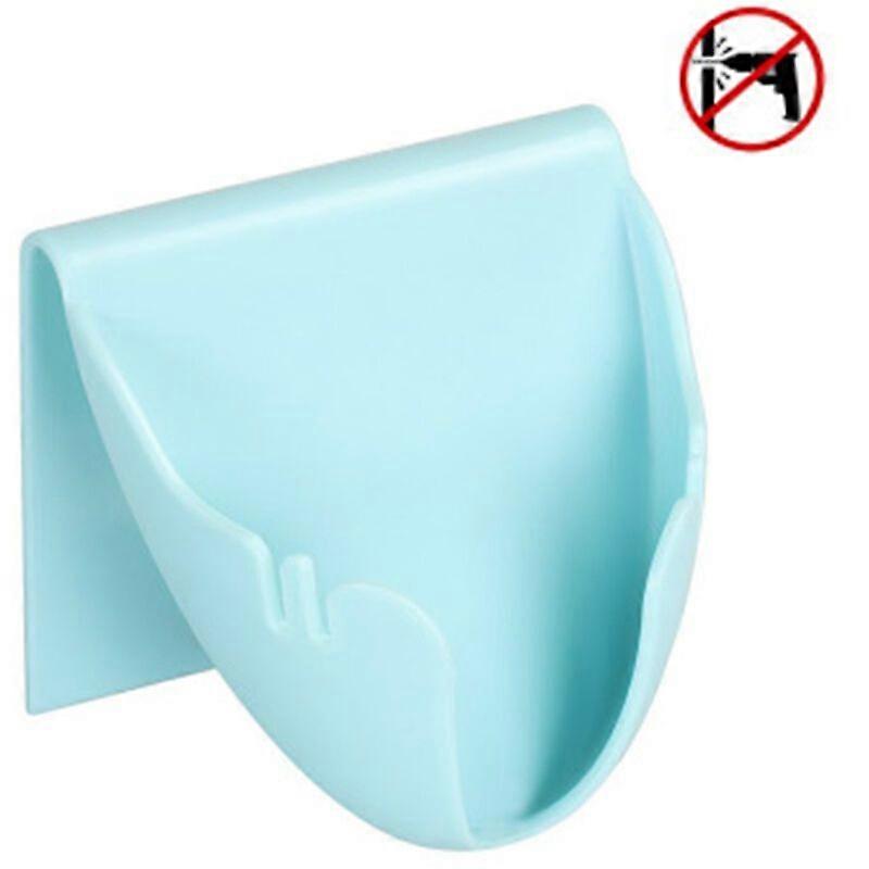 Soap Dish with Drain, Simple Self-Draining Soap Dish Wall Mounted Soap Shelf, for Shower/Sink/Bathroom, White