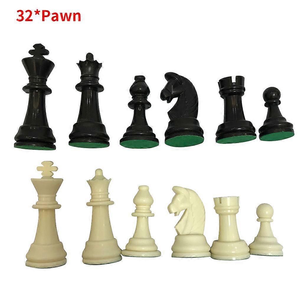 Wooden Chess Set 7.7cm King 32 Chess Pieces Figures Pawns Adults Children Tournament Game Toy Leisure Chess Toy Multiple Types