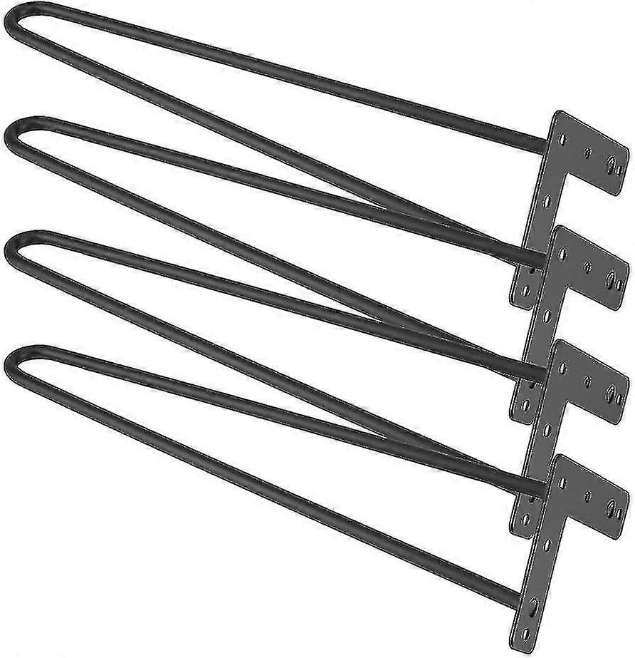 Sarja 4 hiusneulapöydän jalat, sohvapöydän jalat Tuolin jalat Rautapöydän jalat 2 sauvaa