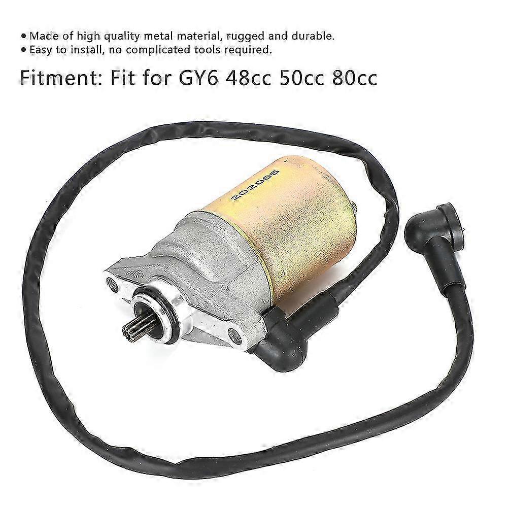 GY6 Engine Starter Motor Replacement 48cc 50cc 80cc Durable Metal