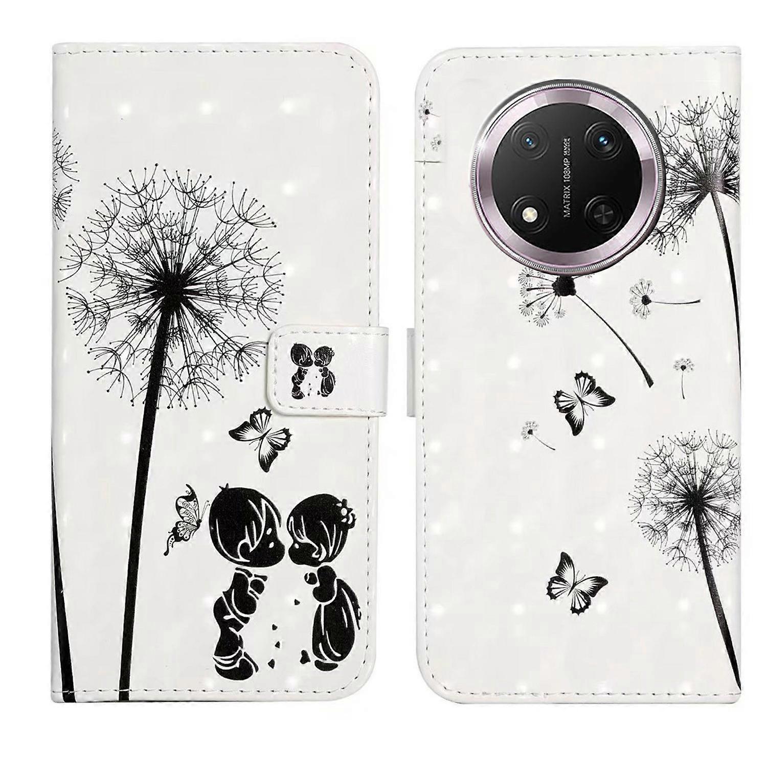 For Honor X9c 5G Case 3D Creative Pattern PU Leather Stand Phone Cover