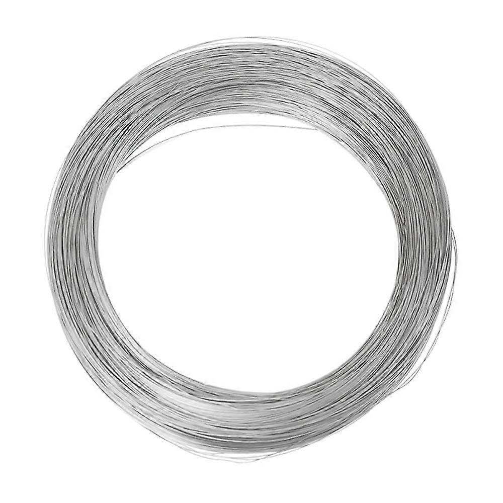 10M Stainless Steel Wire Spring 0.33MM Diameter, Silver Color, Durable Crafting Material for Jewelry and DIY Projects