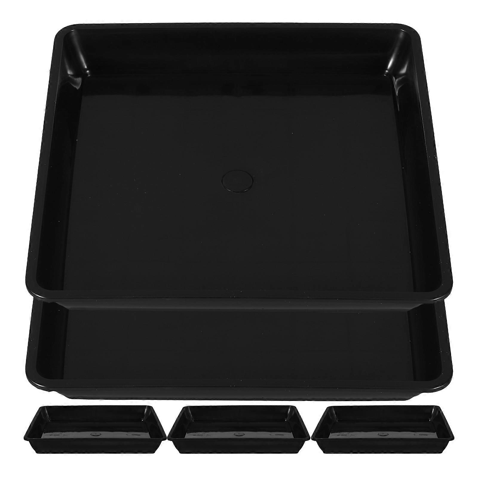 5pcs Durable Plant Pot Saucers Bottom Trays for Surface Protection and Moisture Retention for Potted Plants and Bonsai Trees
