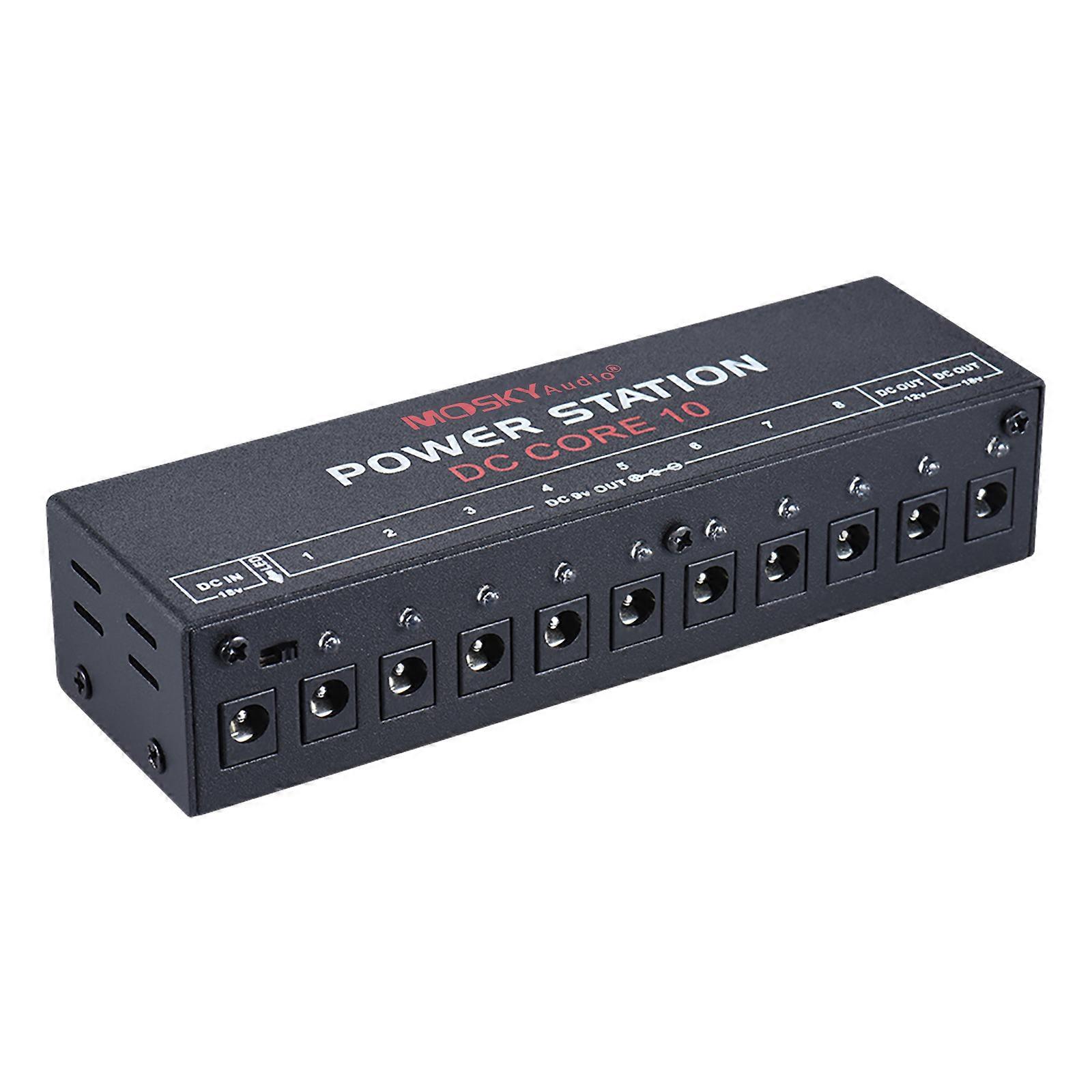 Mini Power Supply Station 10 Isolated DC Outputs, Suitable for 9V 12V 18V Guitar Effect