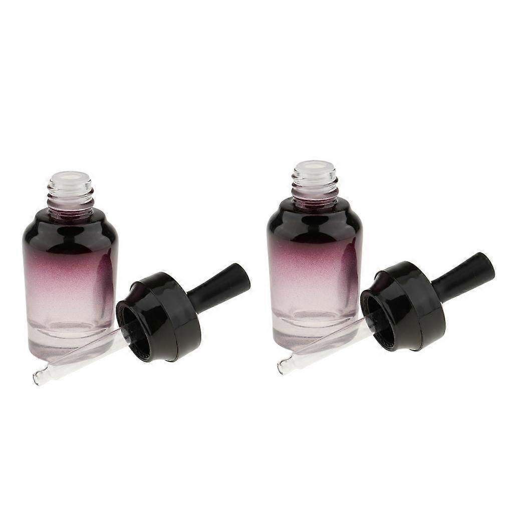 20ml Amber Glass Empty Pipette Dropper Bottles Refillable Vials for Essential